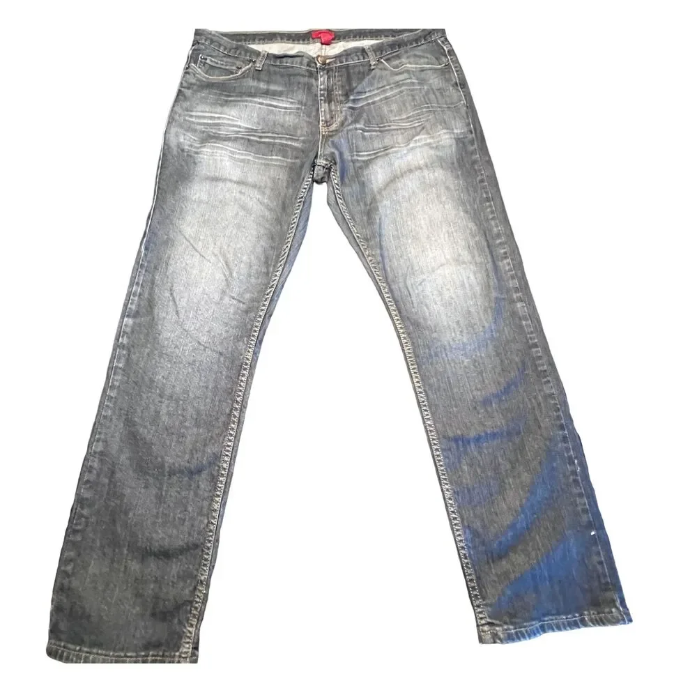 Men's Alfani Slim Fit Stretch Jeans Medium Wash Straight Leg 38x32